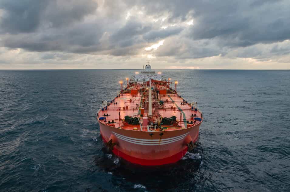 Oil Tanker on the Ocean